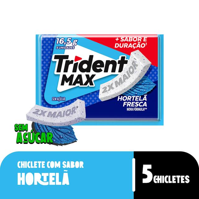 Chiclete Trident Max Hortelã Fresca 16g