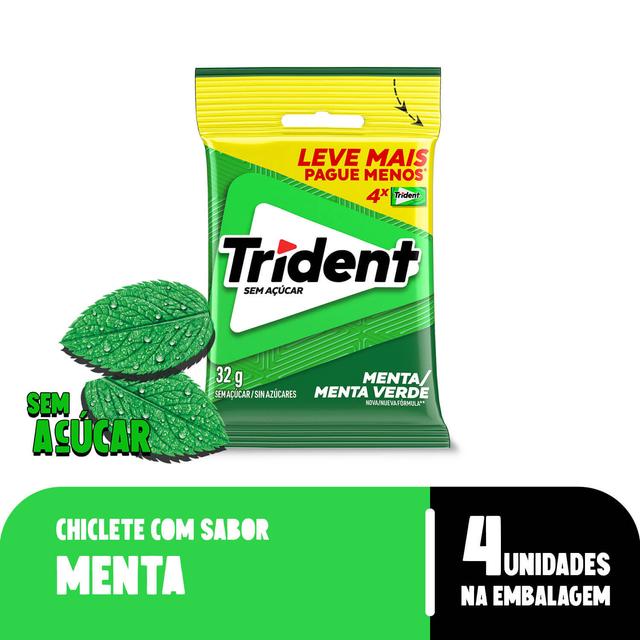 Chiclete Trident Menta 32g