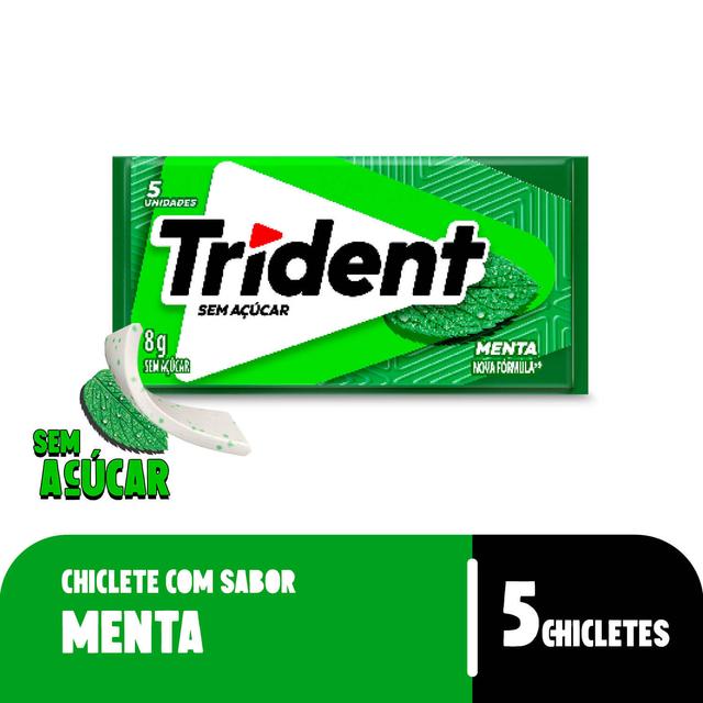 Chiclete Trident Menta 8g